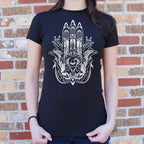 Hamsa Hand with Protective Evil Eye Symbol