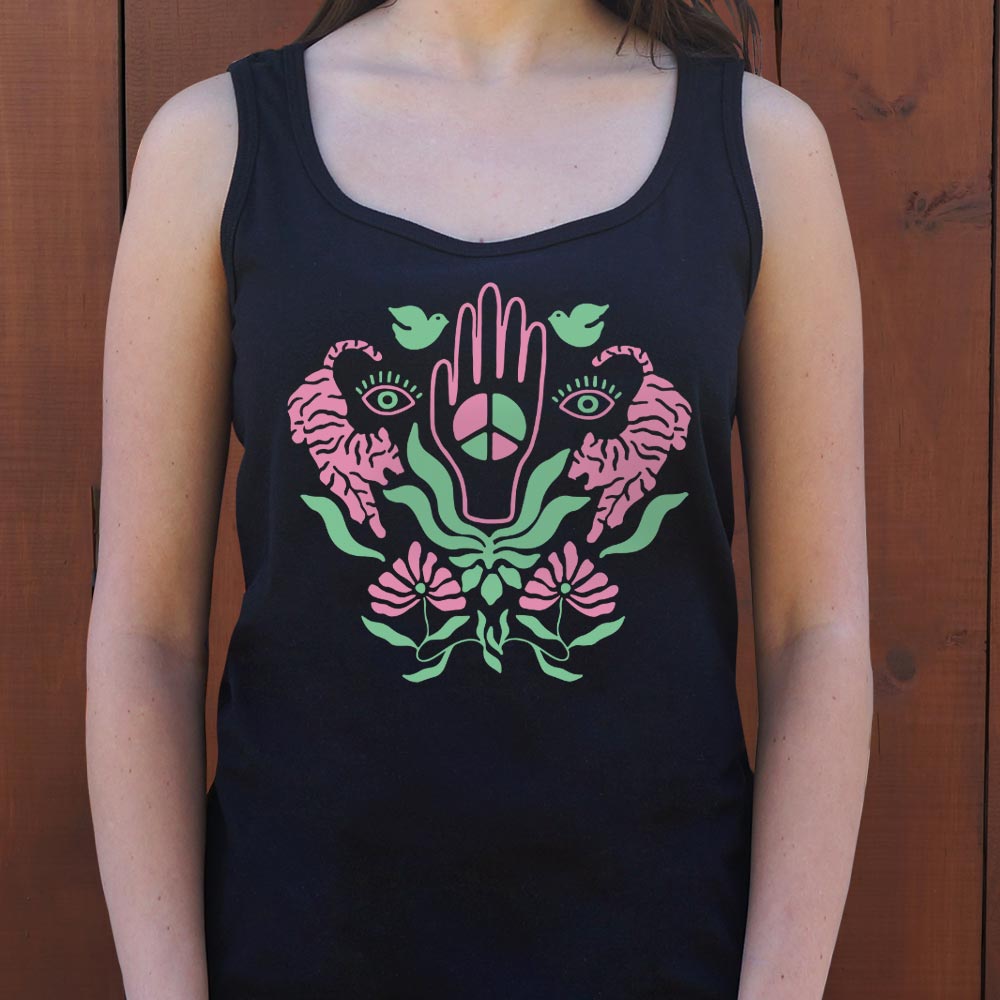Hand of Peace with Peace Sign Graphic
