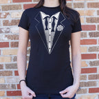 Hangover Tuxedo Crooked Bow Tie Costume Print