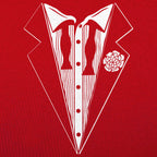 Hangover Tuxedo Crooked Bow Tie Costume Print