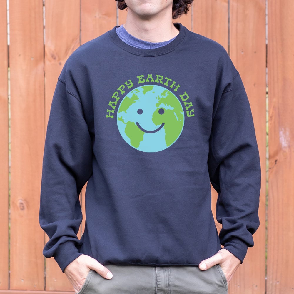 Happy Earth Day Smiling Planet Earth