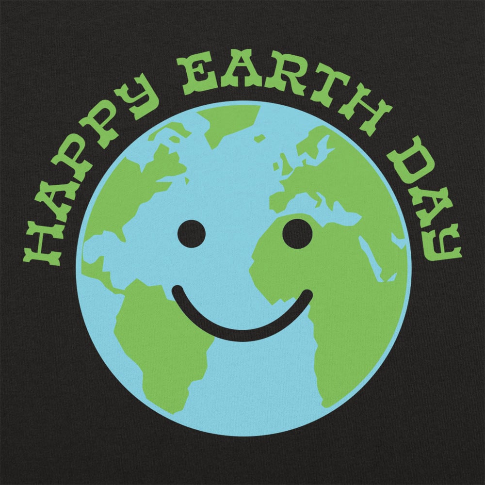 Happy Earth Day Smiling Planet Earth