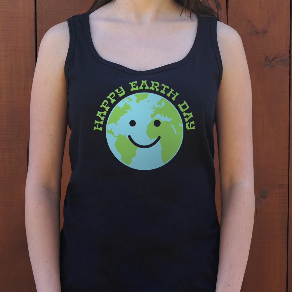 Happy Earth Day Smiling Planet Earth