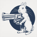 Hare Trigger - Rabbit Holding Revolver