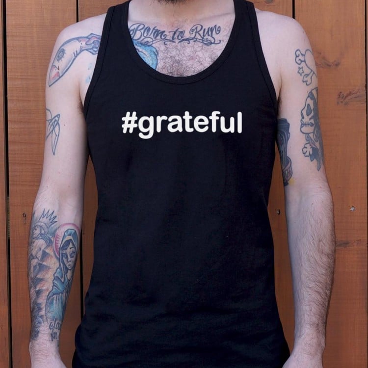 Hashtag Grateful Social Media Gratitude Quote