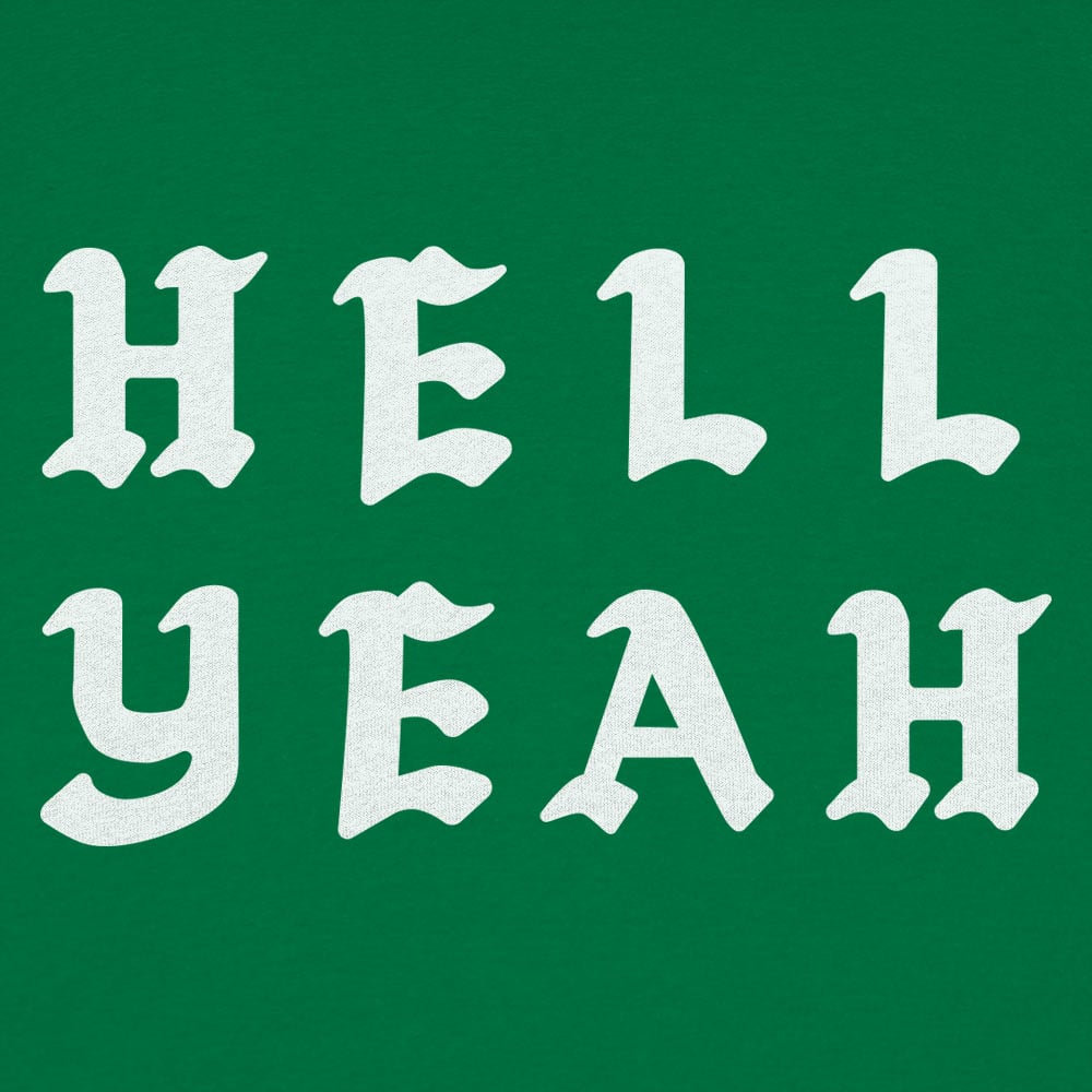 Hell Yeah Bold Gothic Typography