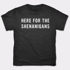 Here For The Shenanigans St. Patrick's Day Slogan