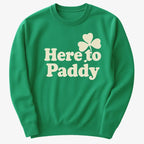 Here to Paddy St. Patrick's Day Shamrock Pun