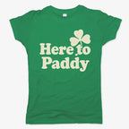 Here to Paddy St. Patrick's Day Shamrock Pun