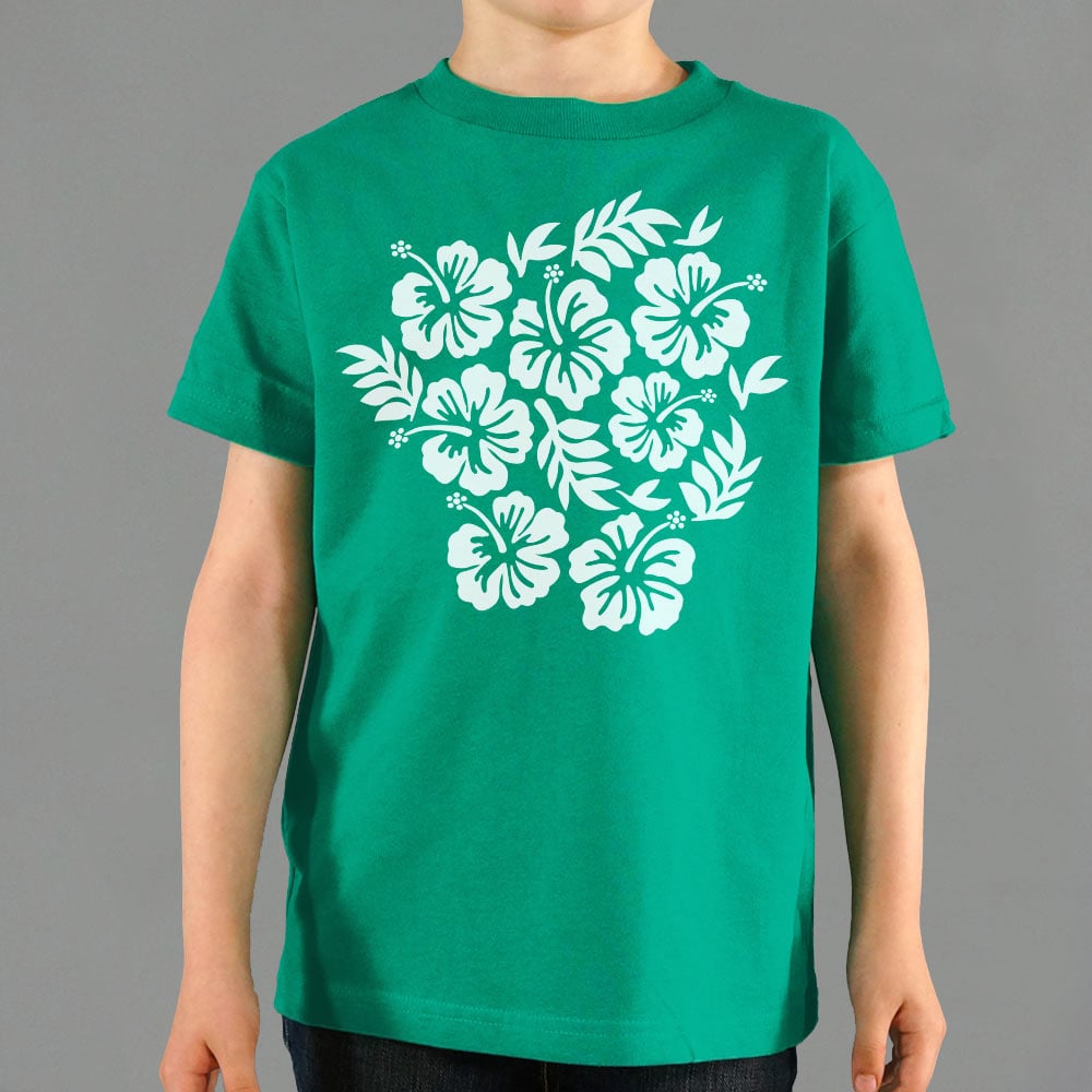 Hibiscus Floral Hawaiian Print Pattern