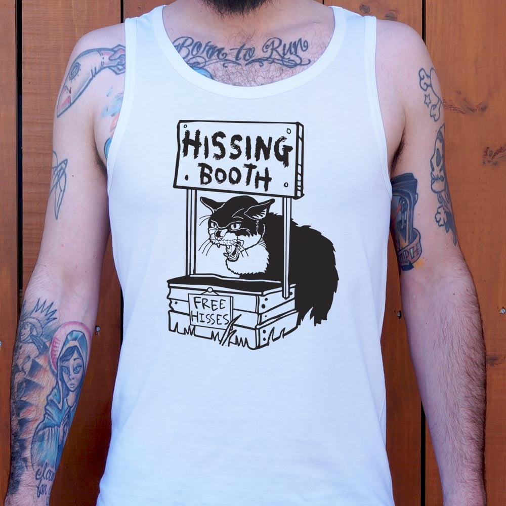 Hissing Booth with Angry Cat and Free Hisses Sign