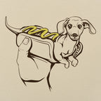 Hot Dog Dog Dachshund in a Bun