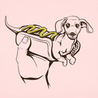 Hot Dog Dog Dachshund in a Bun