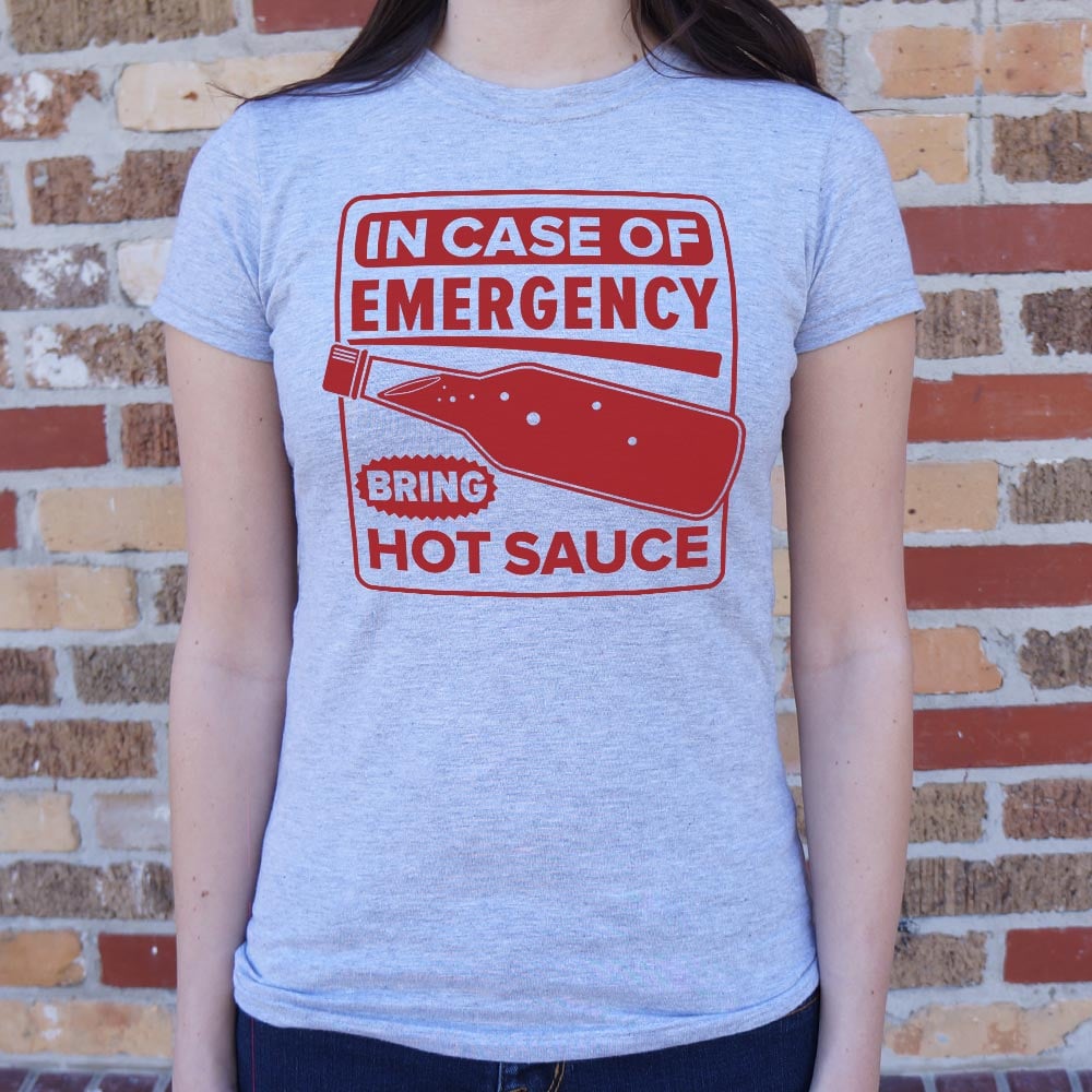 Hot Sauce Emergency Bottle Safety Sign Parody