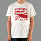 Hot Sauce Emergency Bottle Safety Sign Parody