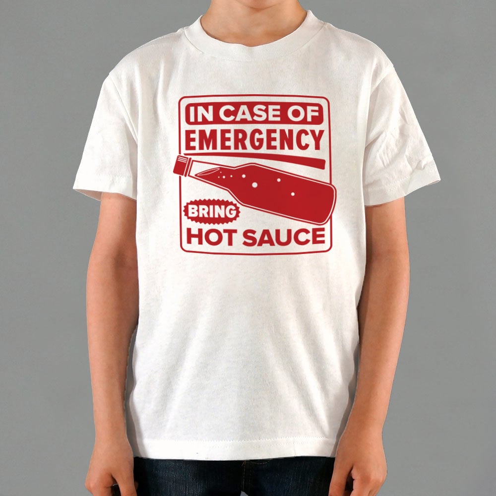 Hot Sauce Emergency Bottle Safety Sign Parody