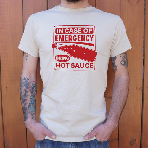 Hot Sauce Emergency Bottle Safety Sign Parody