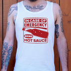Hot Sauce Emergency Bottle Safety Sign Parody