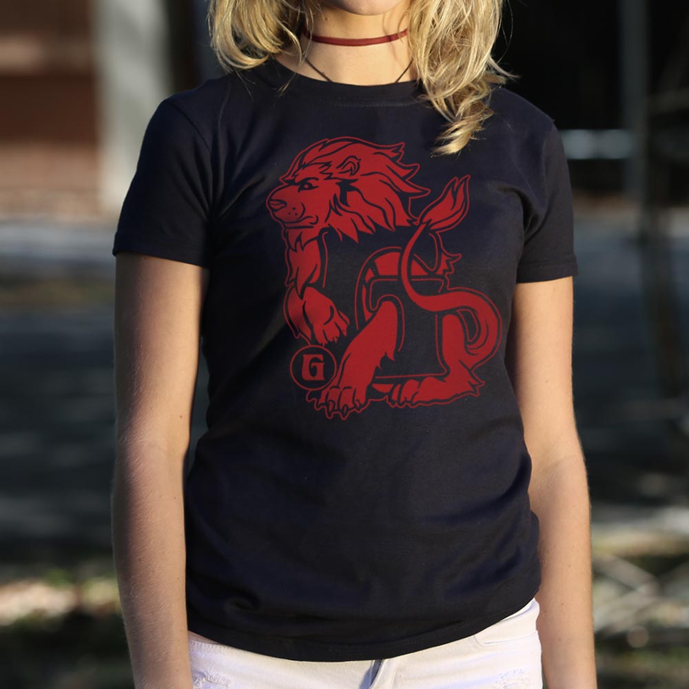 House Of Lion Red Lion Crest Emblem