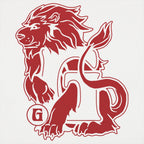House Of Lion Red Lion Crest Emblem