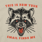 This Is How Your Email Finds Me Snarling Raccoon