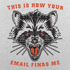 This Is How Your Email Finds Me Snarling Raccoon