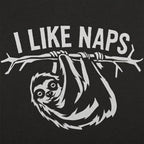 I Like Naps Sloth Hanging from Tree Branch
