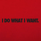 I Do What I Want Bold Sarcastic Attitude Quote