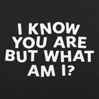 I Know You Are But What Am I