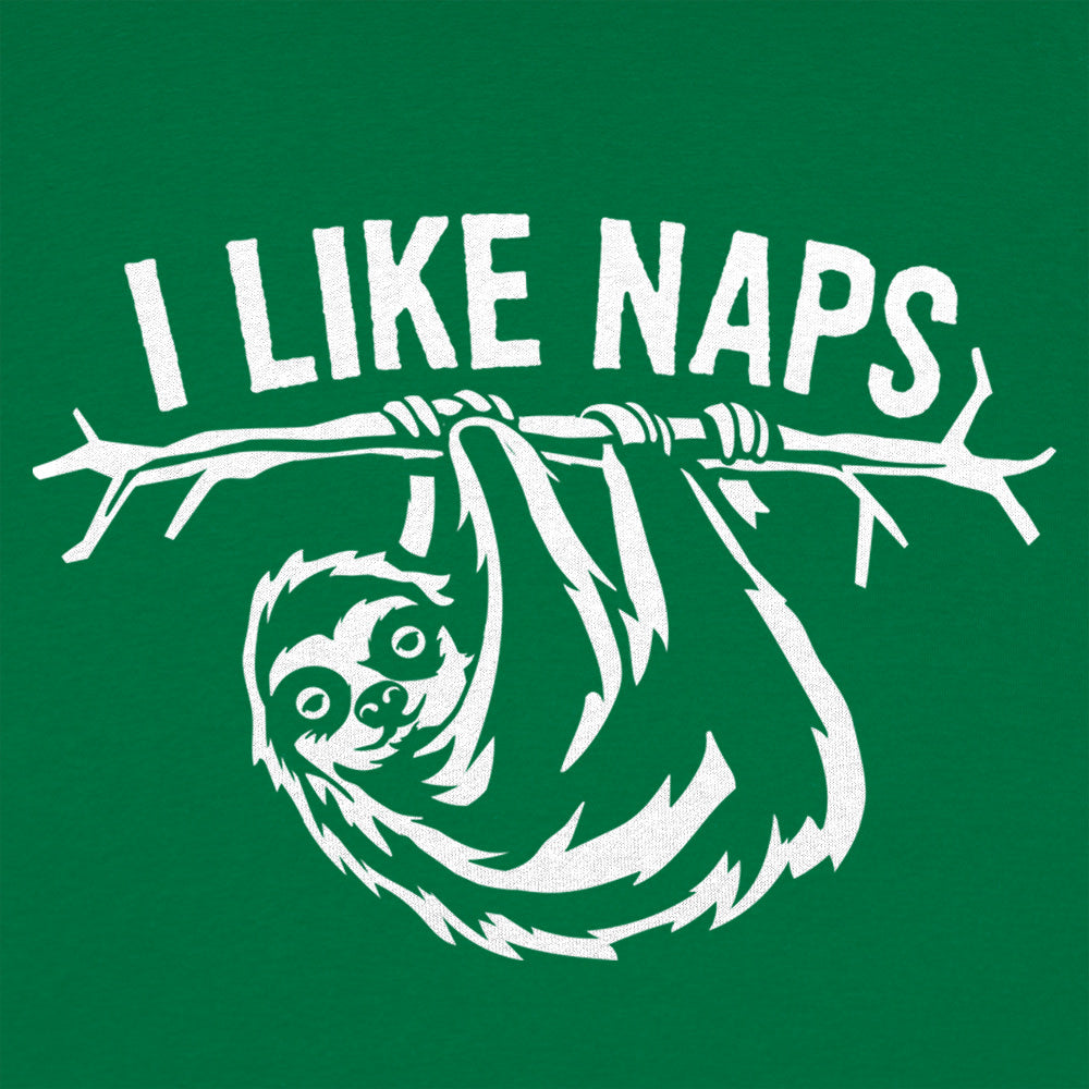 I Like Naps Sloth Hanging from Tree Branch