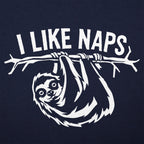 I Like Naps Sloth Hanging from Tree Branch