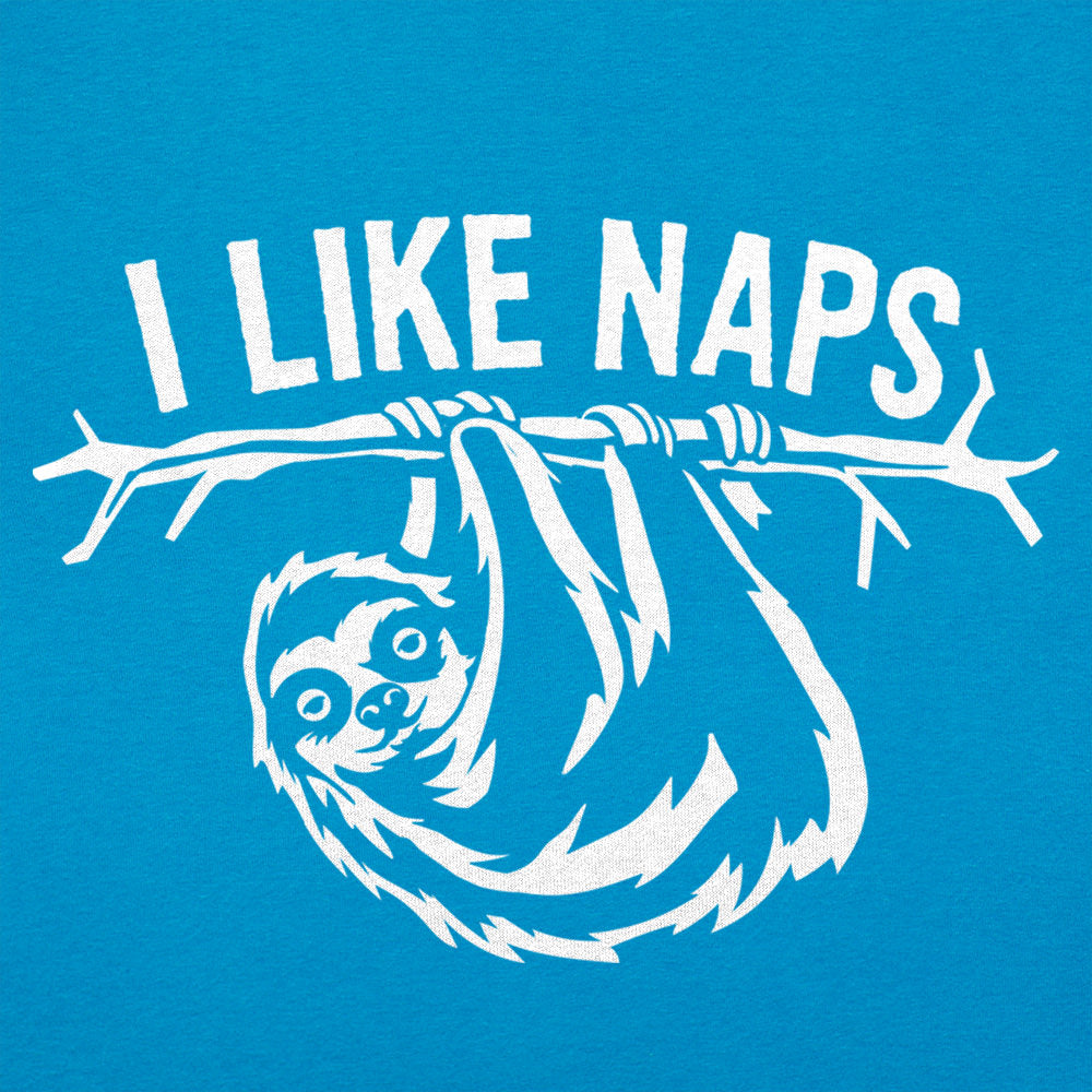 I Like Naps Sloth Hanging from Tree Branch