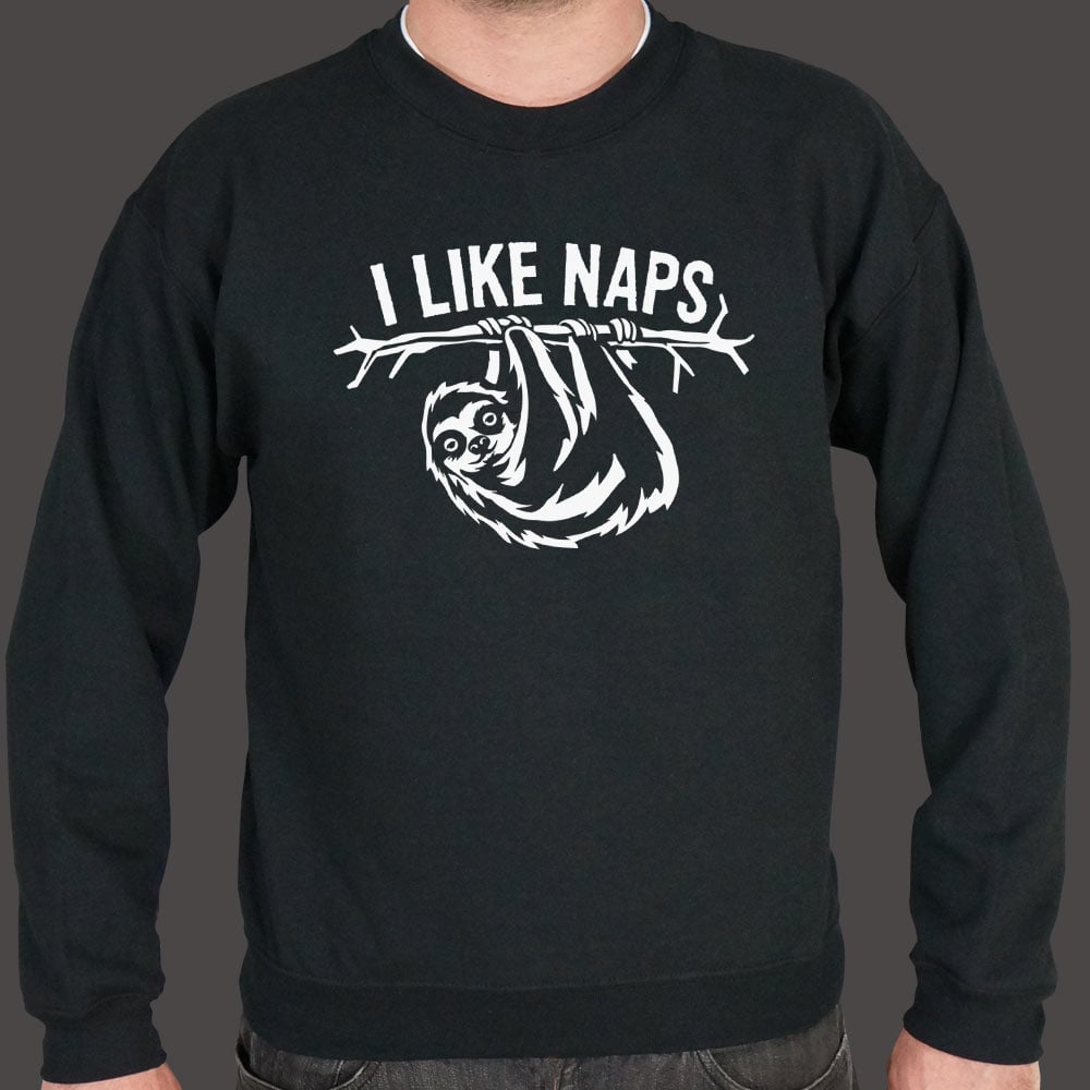 I Like Naps Sloth Hanging from Tree Branch