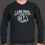 I Like Naps Sloth Hanging from Tree Branch