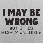 I May Be Wrong But It Is Highly Unlikely