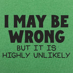 I May Be Wrong But It Is Highly Unlikely