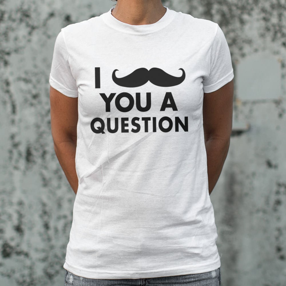 I Mustache You A Question Funny Pun Design