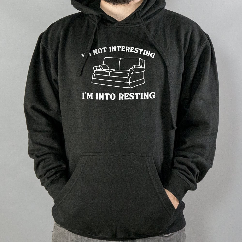 I'm Not Interesting I'm Into Resting Couch Pun