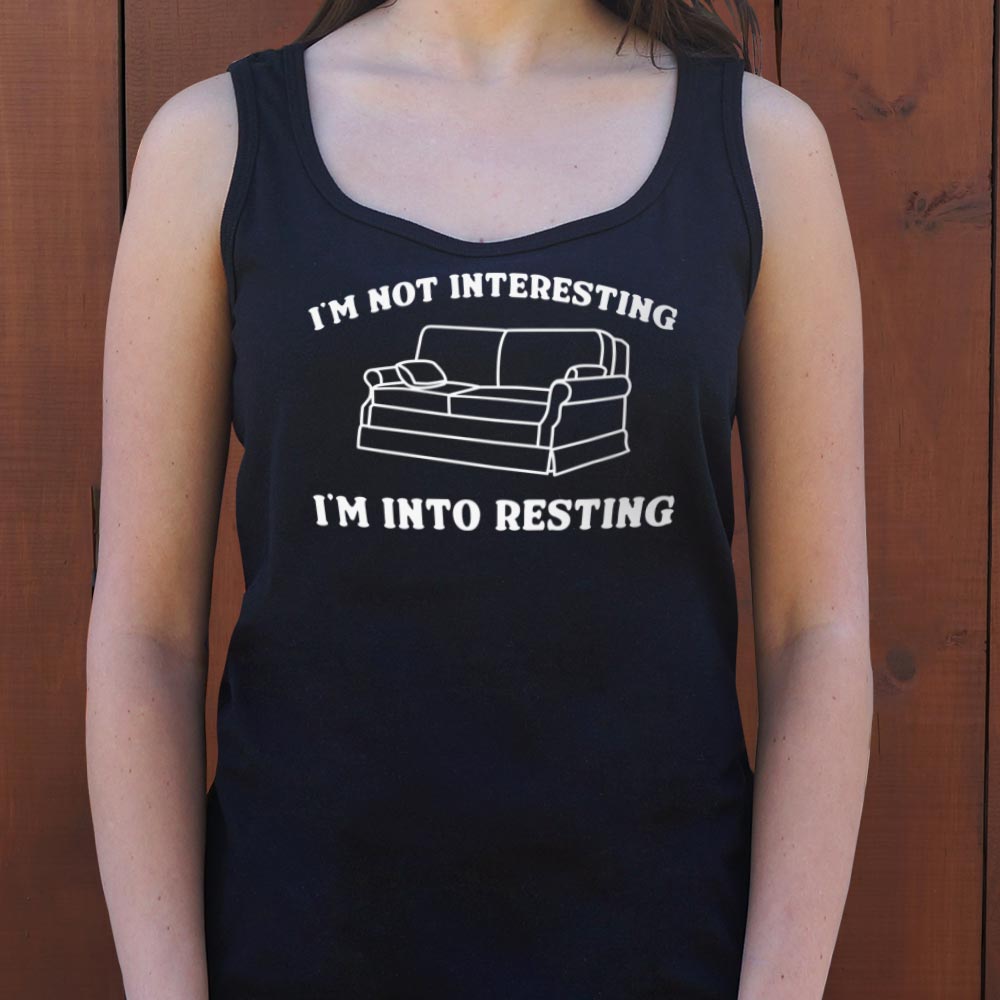 I'm Not Interesting I'm Into Resting Couch Pun