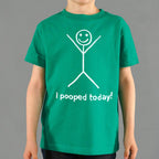 I Pooped Today Happy Stick Figure