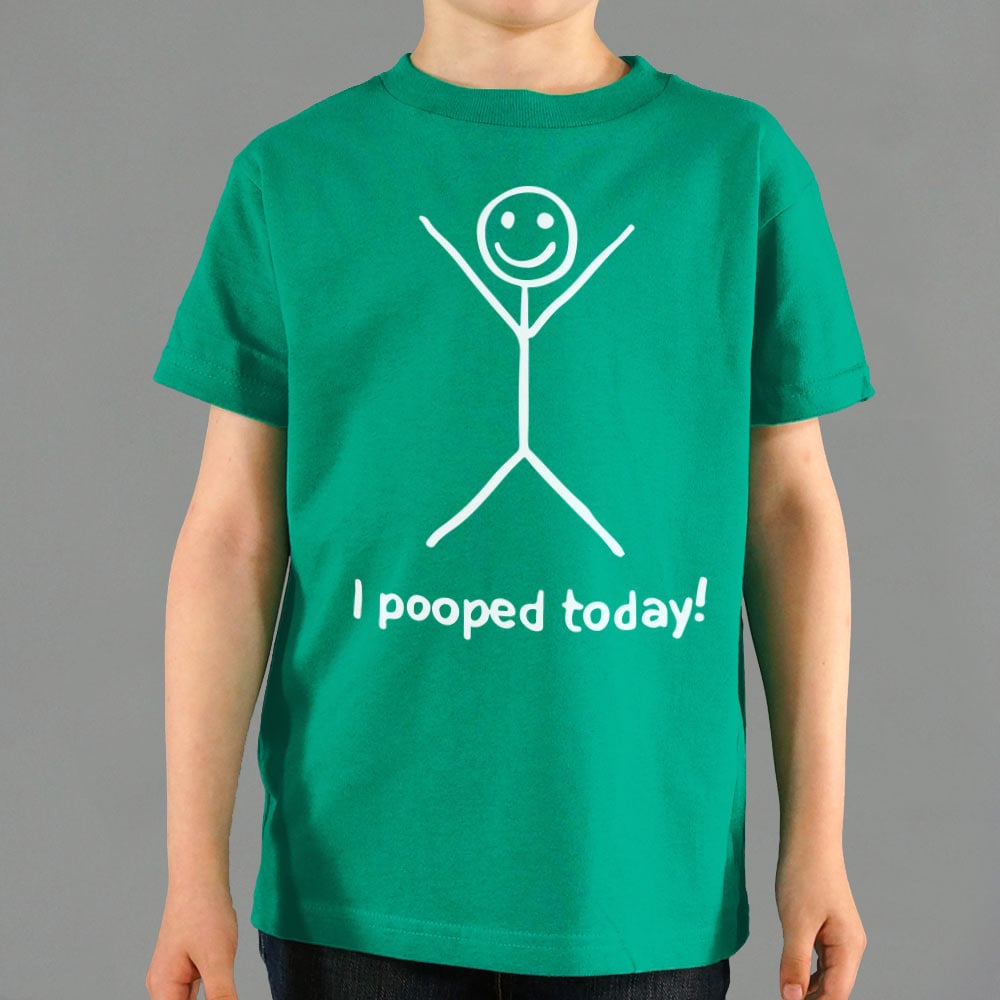 I Pooped Today Happy Stick Figure
