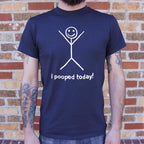 I Pooped Today Happy Stick Figure