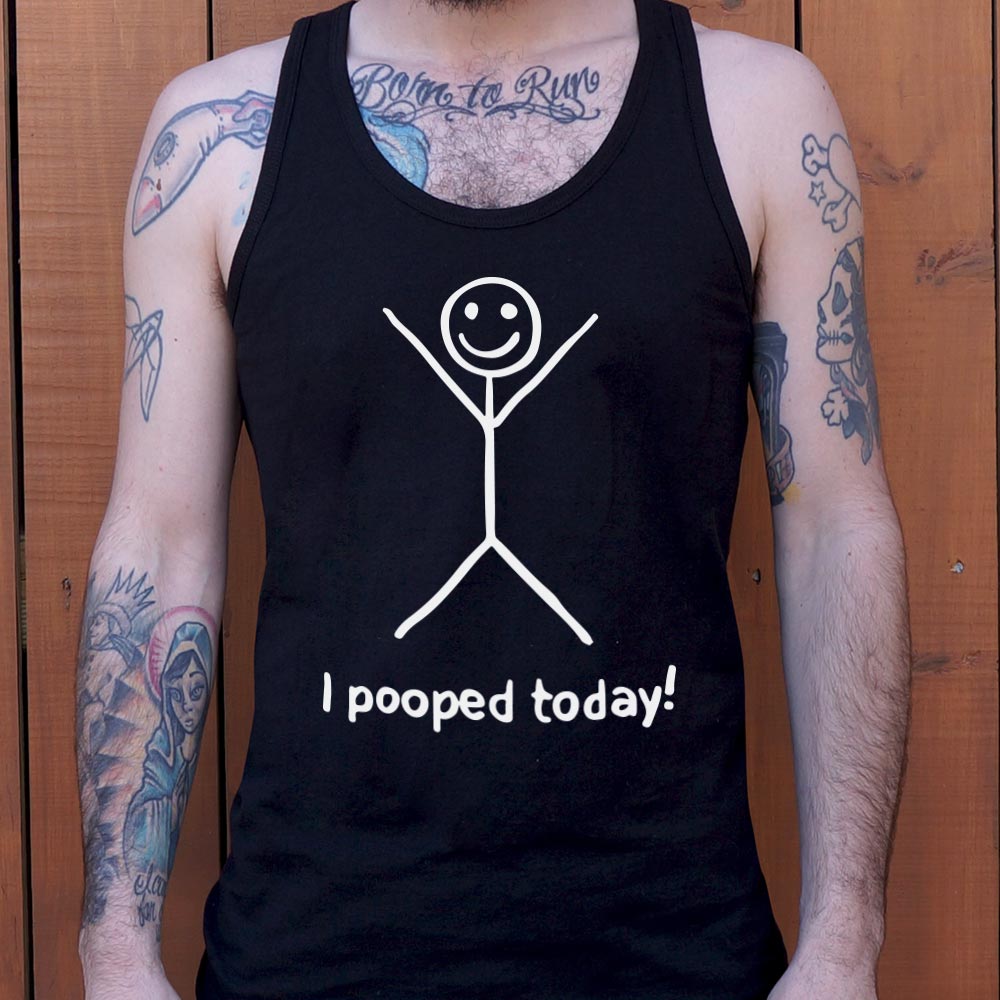 I Pooped Today Happy Stick Figure