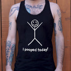 I Pooped Today Happy Stick Figure