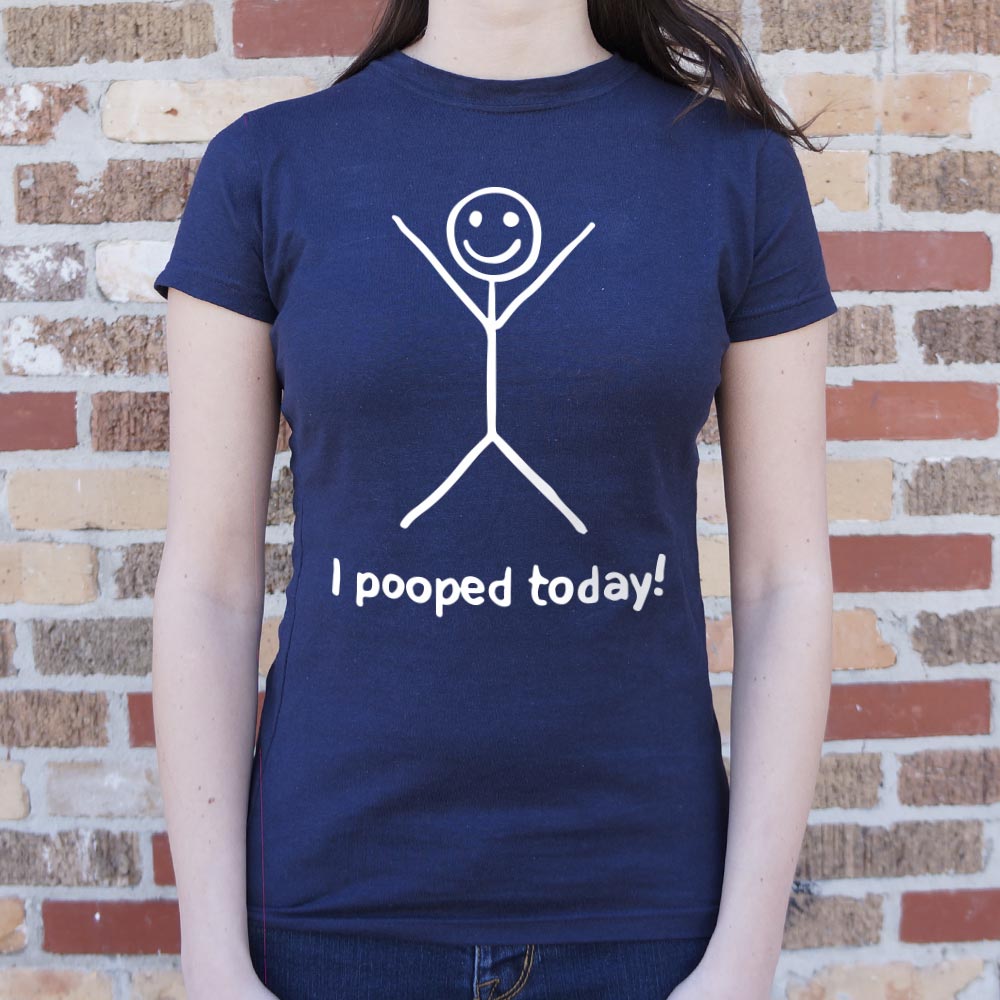 I Pooped Today Happy Stick Figure
