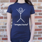 I Pooped Today Happy Stick Figure