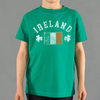 Ireland Flag with Shamrocks