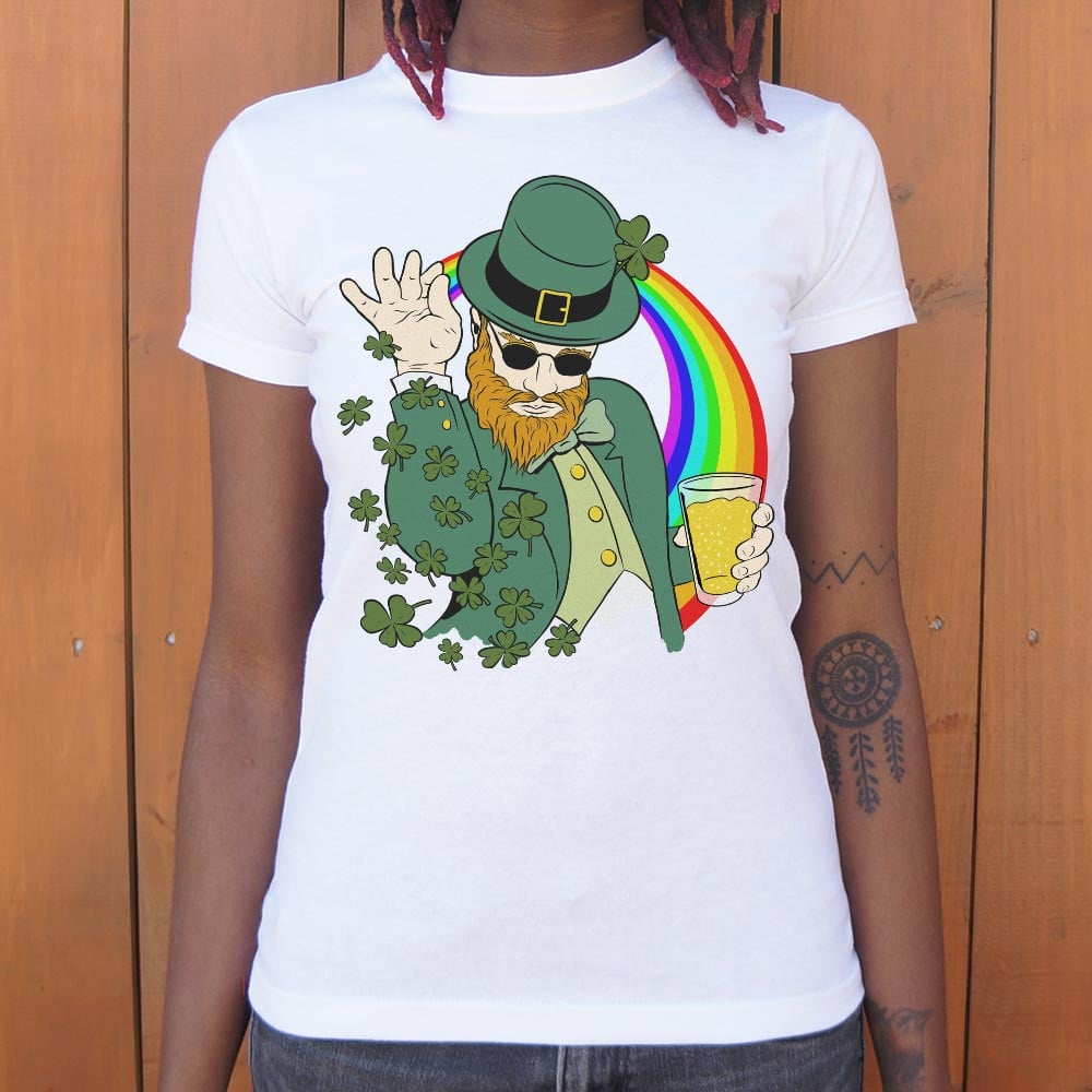 Shenanigans BAE Leprechaun with Sunglasses. Beer. and Rainbow
