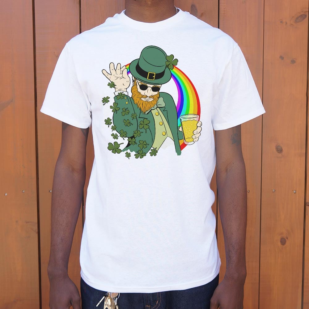 Shenanigans BAE Leprechaun with Sunglasses. Beer. and Rainbow