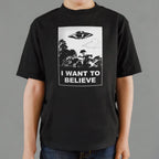 I Want To Believe UFO Flying Over Forest